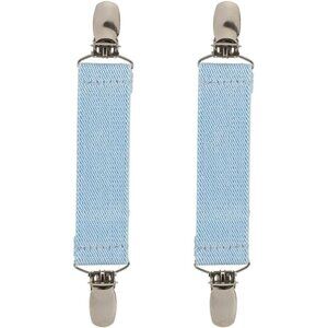 Hold’Em 1” Boot Straps Leg Pant Stirrup Elastic Extra Heavy Clips -  Light Blue